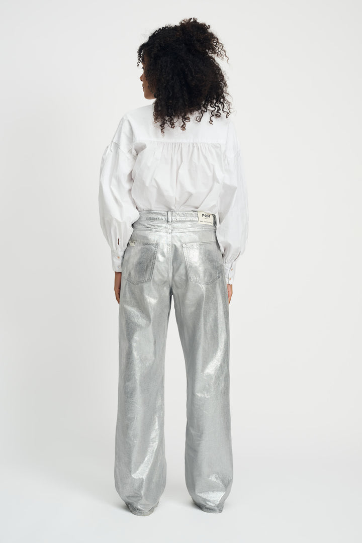 Pom Amsterdam | Jeans Shimmer Denim Grey | Grey