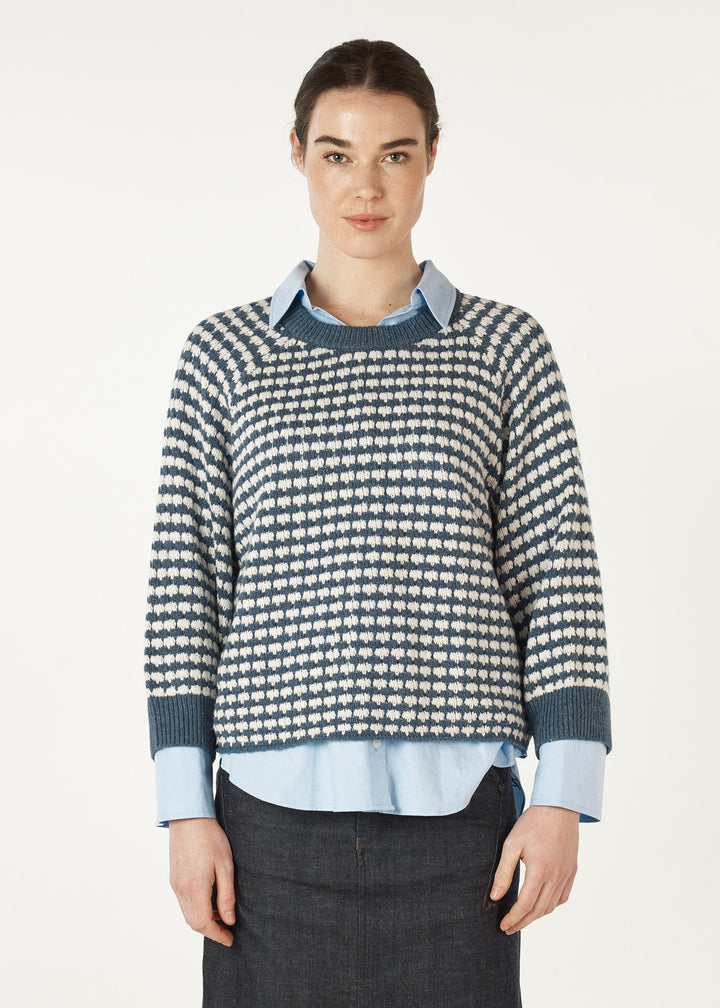 Zaket & Plover | Texture Jumper | Denim