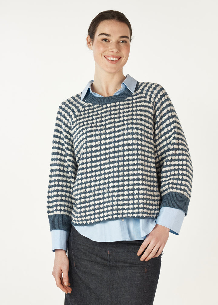 Zaket & Plover | Texture Jumper | Denim