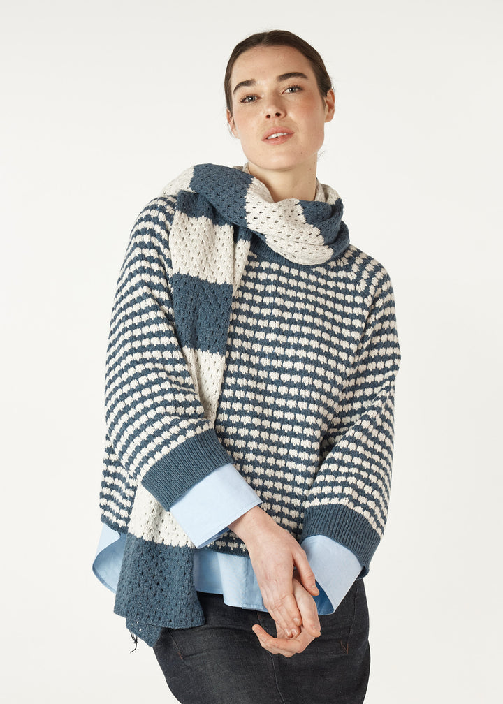 Zaket & Plover | Texture Scarf | Ice
