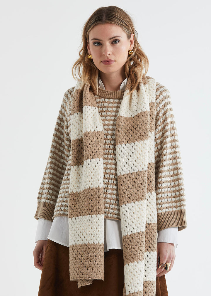 Zaket & Plover | Texture Scarf | Snow