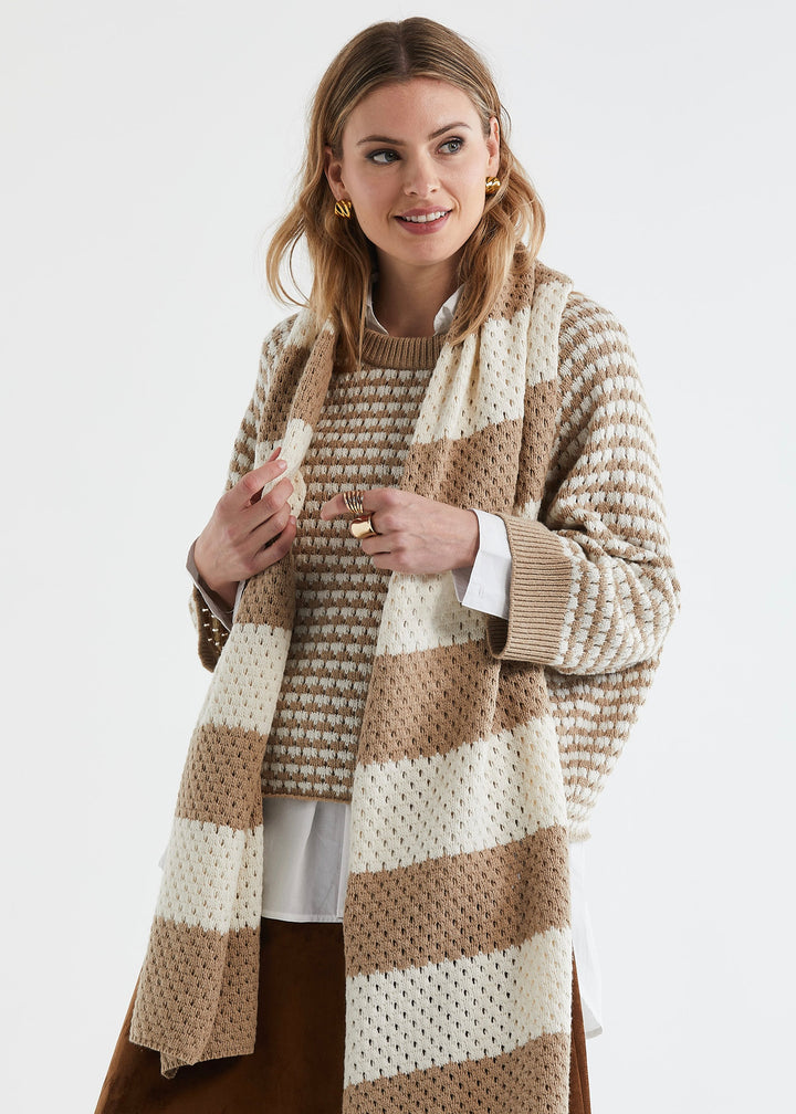 Zaket & Plover | Texture Scarf | Snow