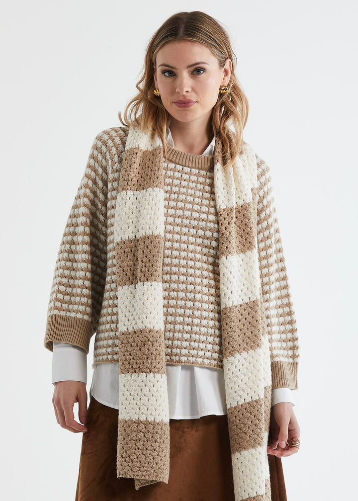 Zaket & Plover | Texture Scarf | Snow