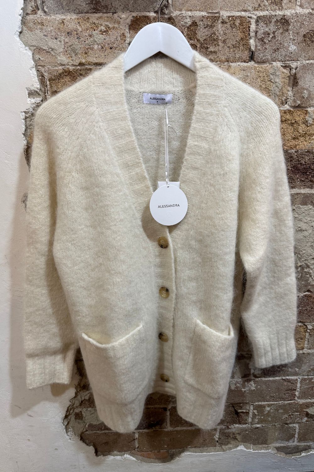 Alessandra | Williamsburg Cardi | White