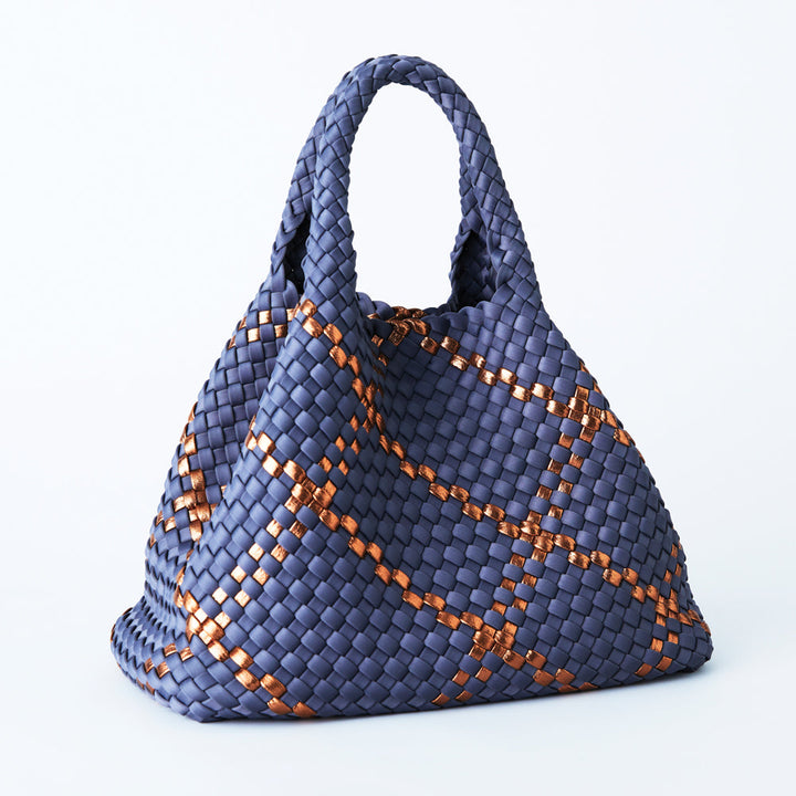 Mon Milou | Amsterdam Crossbody Tote | Grey-Blue & Copper - Dutch Hideout