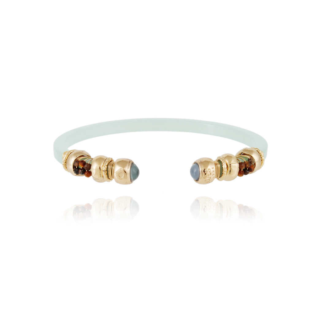Gas Bijoux | Sari Bis Bracelet | Green - Dutch Hideout