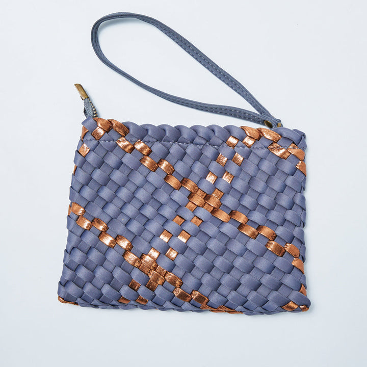 Mon Milou | Amsterdam Crossbody Tote | Grey-Blue & Copper - Dutch Hideout