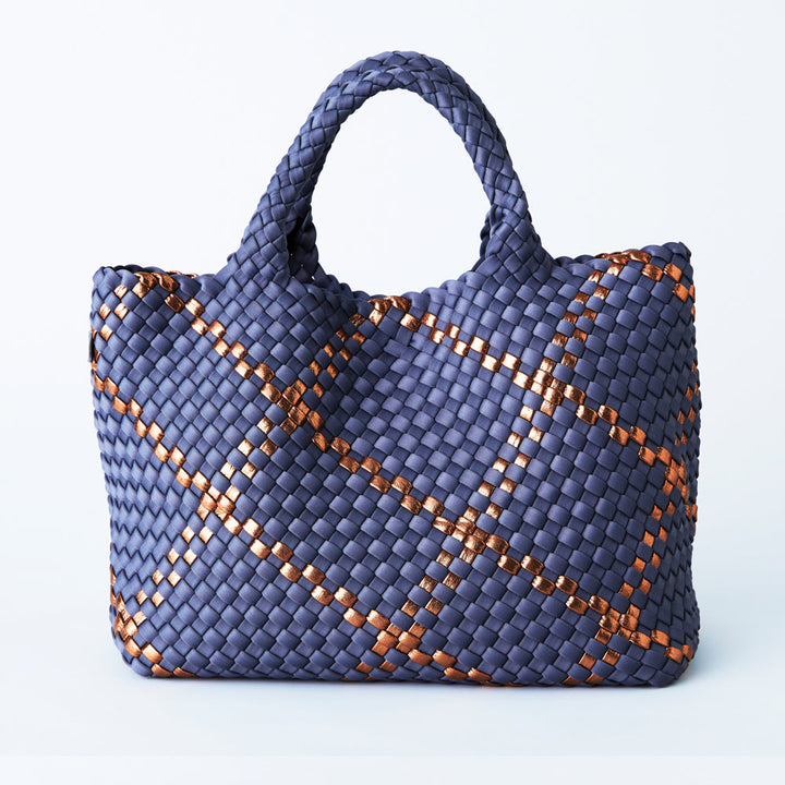 Mon Milou | Amsterdam Crossbody Tote | Grey-Blue & Copper - Dutch Hideout