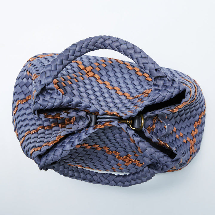 Mon Milou | Amsterdam Crossbody Tote | Grey-Blue & Copper - Dutch Hideout