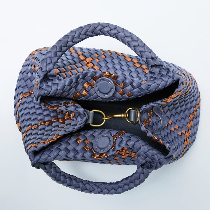 Mon Milou | Amsterdam Crossbody Tote | Grey-Blue & Copper - Dutch Hideout