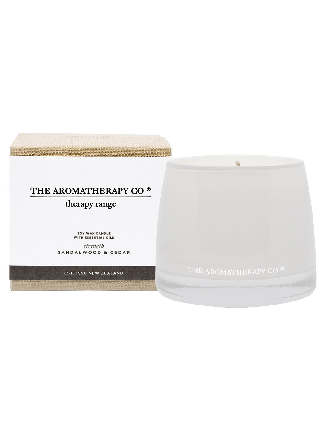 THE AROMATHERAPY CO | CANDLE STRENGTH | SANDALWOOD & CEDAR