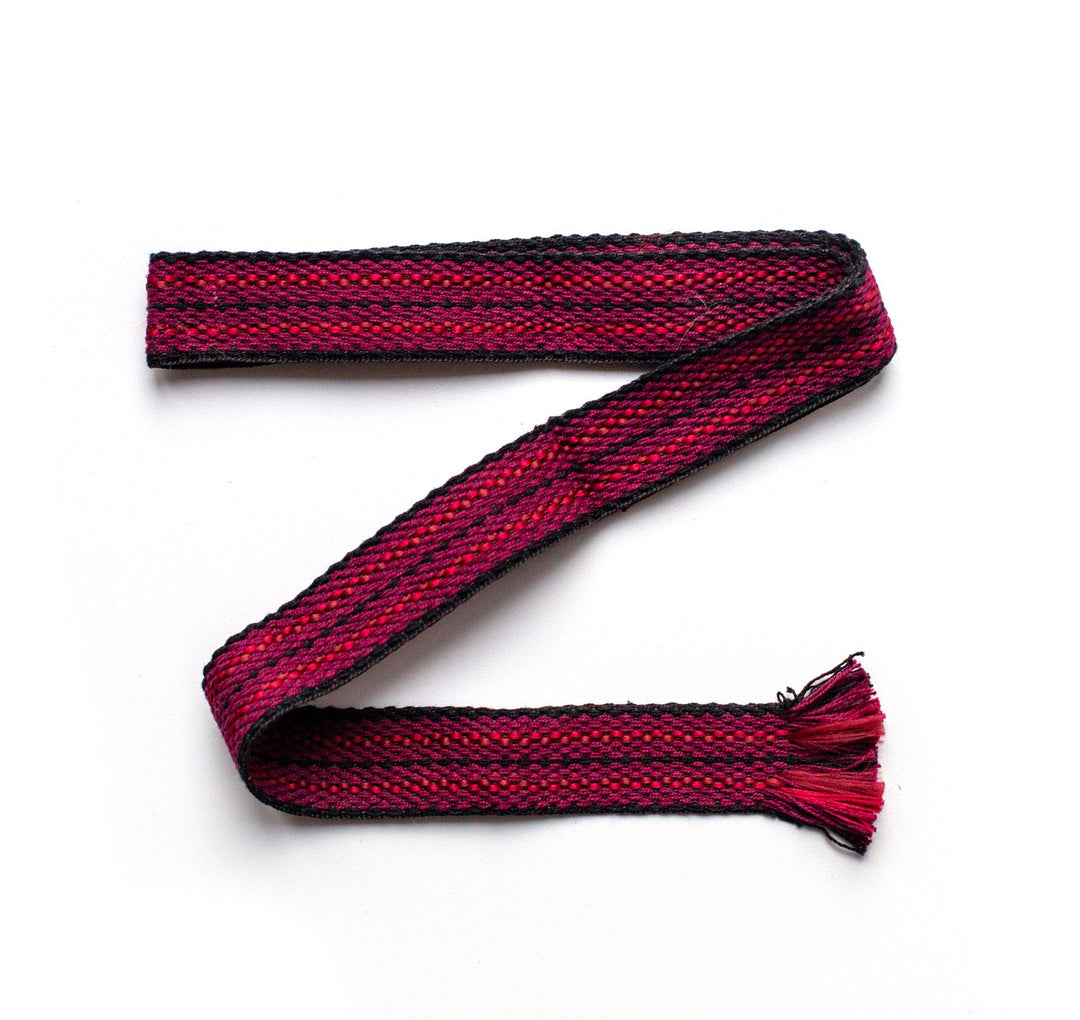 BANDS OF LA | CALIFORNIA:WOVEN | DARK RED/BLACK