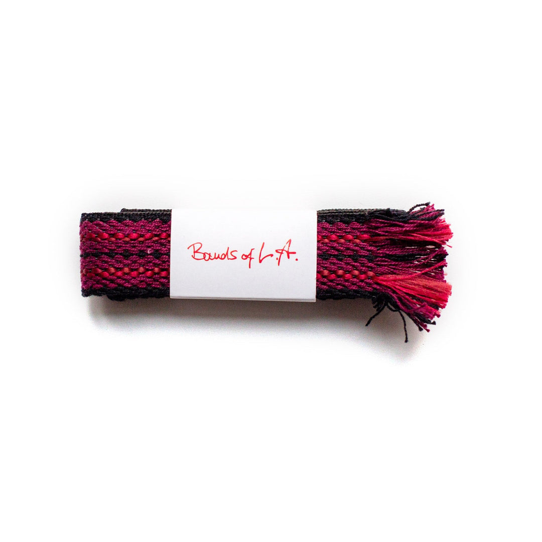 BANDS OF LA | CALIFORNIA:WOVEN | DARK RED/BLACK