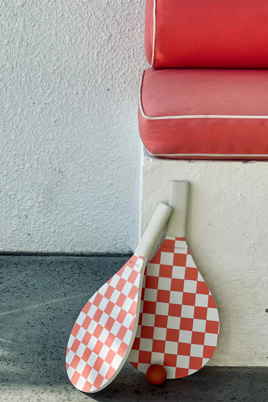 SUNNYLIFE | CHECKERBOARD BEACH BATS - Dutch Hideout
