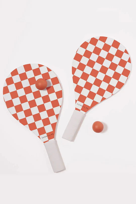 SUNNYLIFE | CHECKERBOARD BEACH BATS - Dutch Hideout