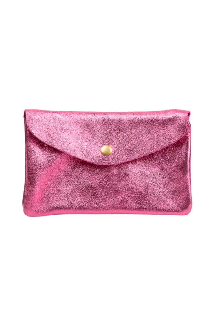 Urban Luxury | FOILED PHONE WALLET | METALLIC PINK