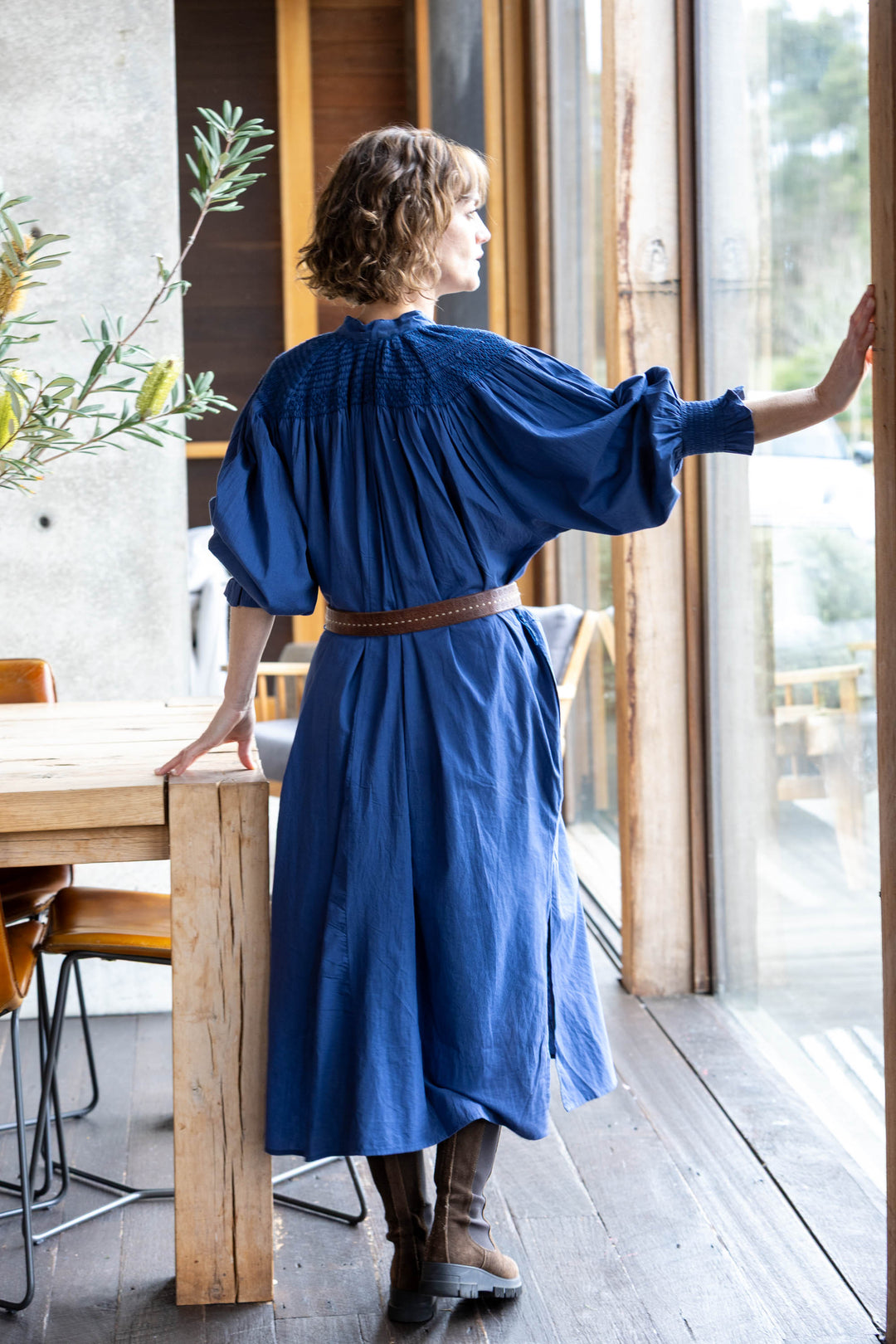 Mandalay Designs | Smock Dress | Indigo - Dutch Hideout