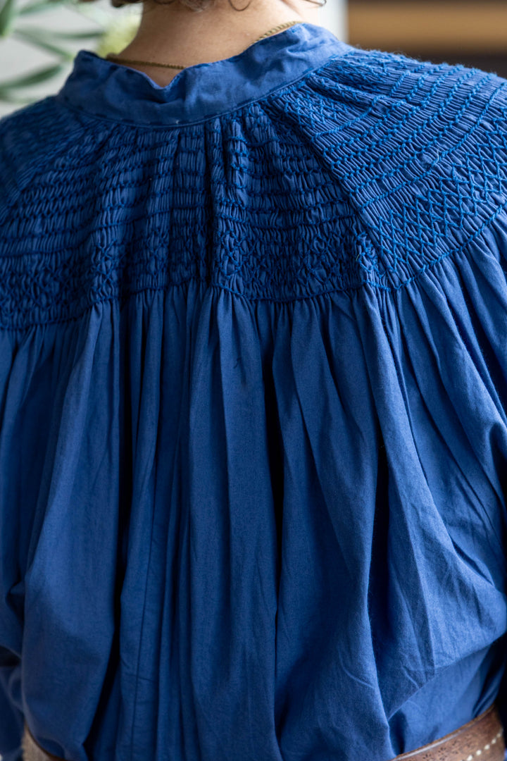 Mandalay Designs | Smock Dress | Indigo - Dutch Hideout