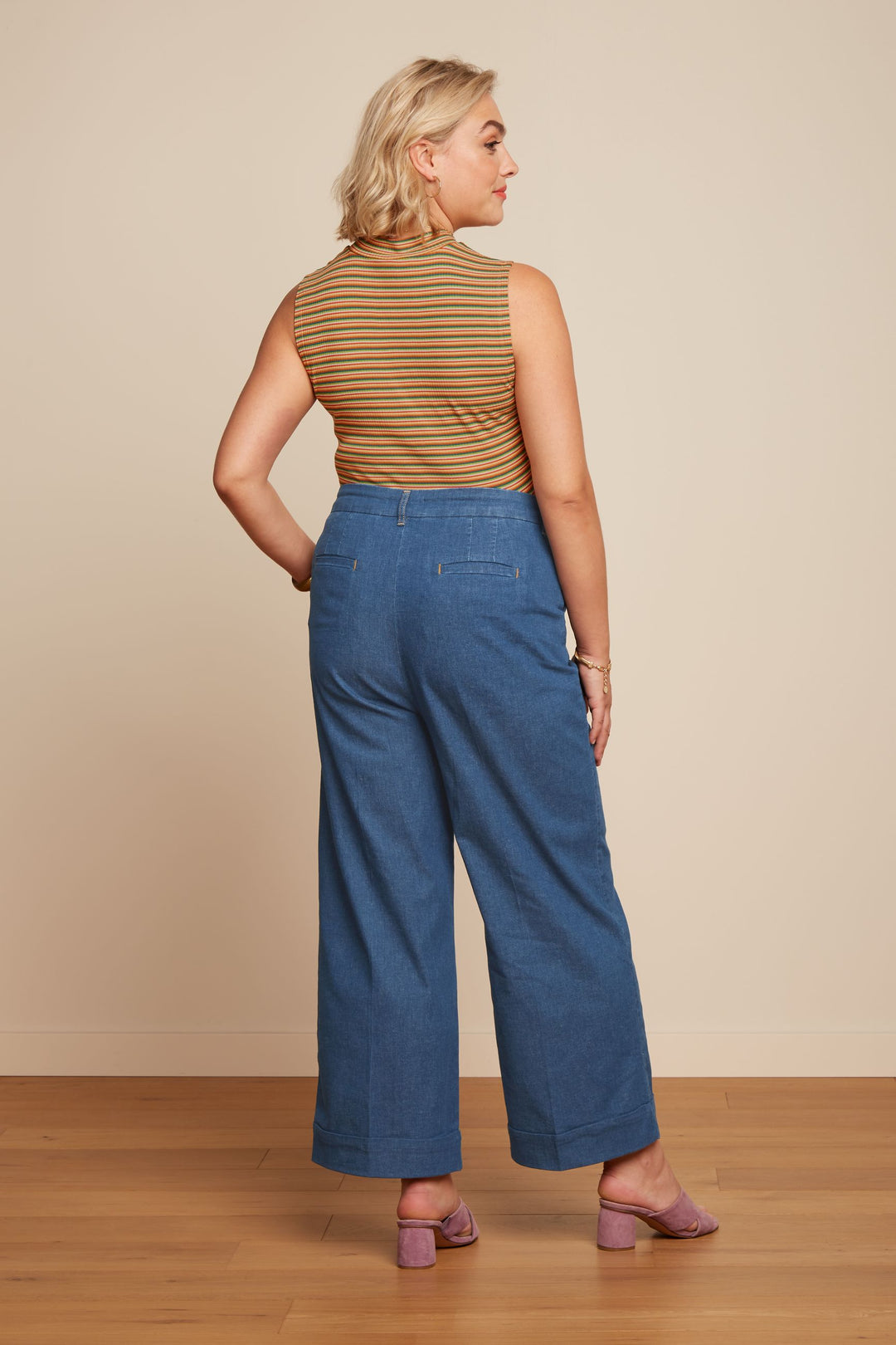 King Louie | Lisa Culotte | Denim Blue - Chambray