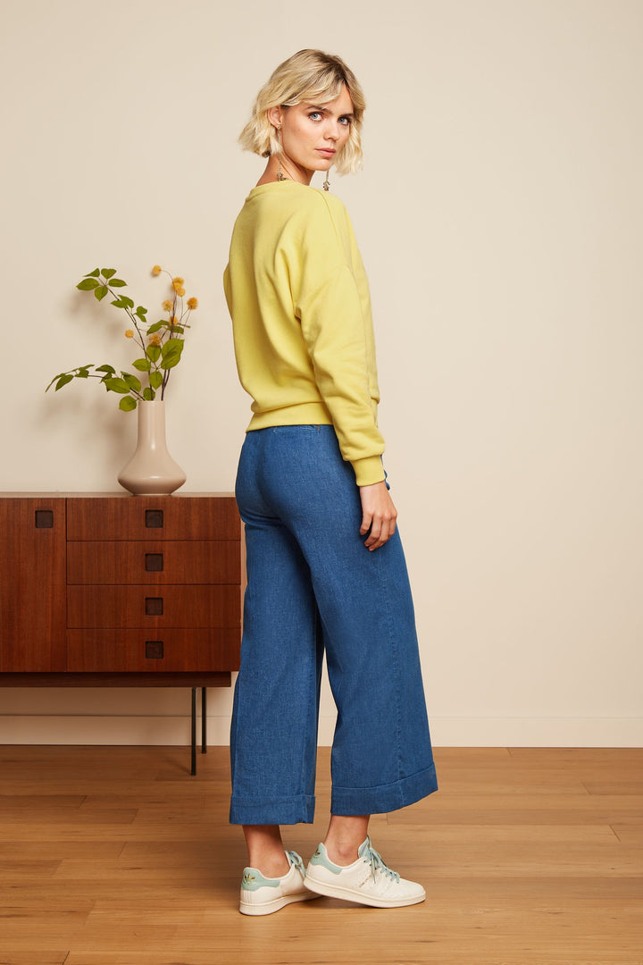 King Louie | Lisa Culotte | Denim Blue - Chambray