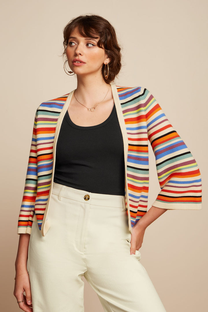 King Louie | Emily Cardi | Cream - Syd Stripe