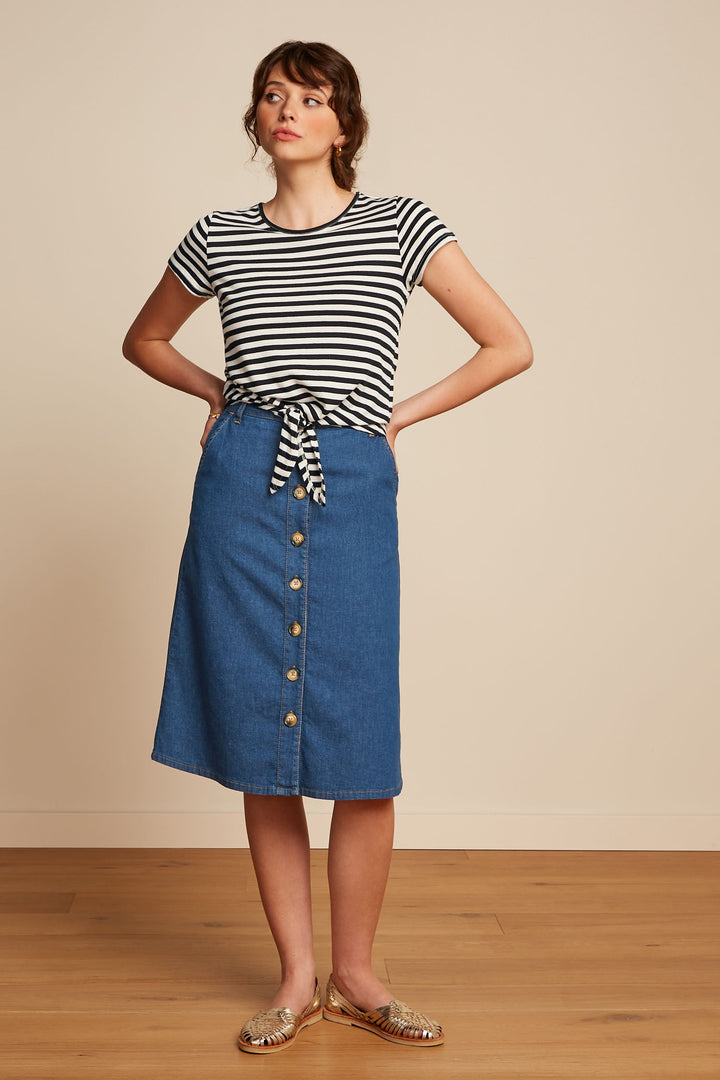 King Louie | Marie Skirt | Denim Blue - Chambray