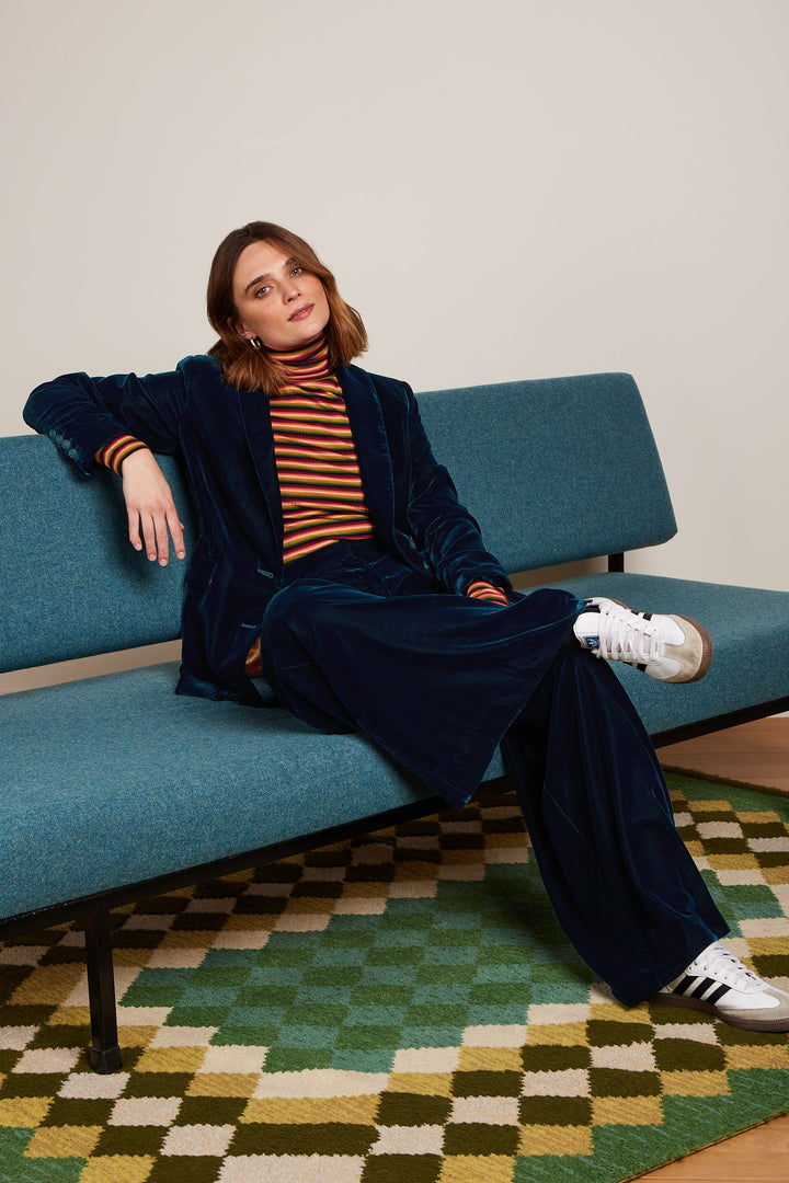 King Louie | Peppa Pants | Gamine Velvet / Pond Blue