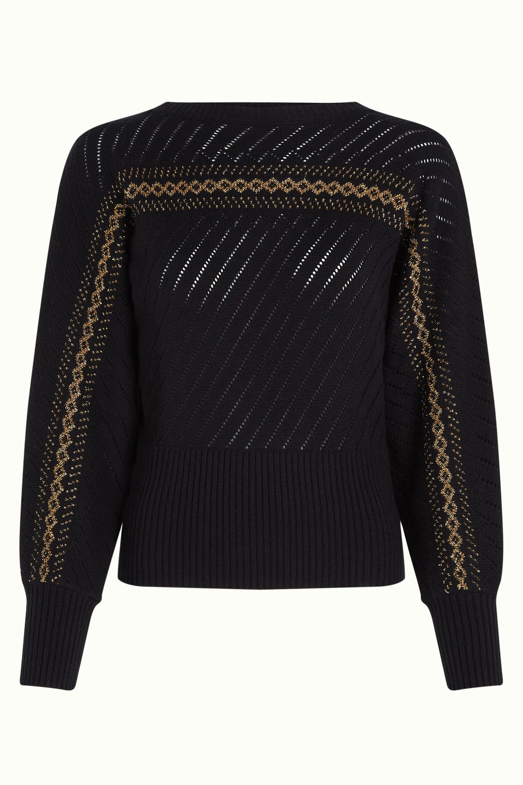 King Louie |Yasmeen Knit Top Eighties | Black / Eighties