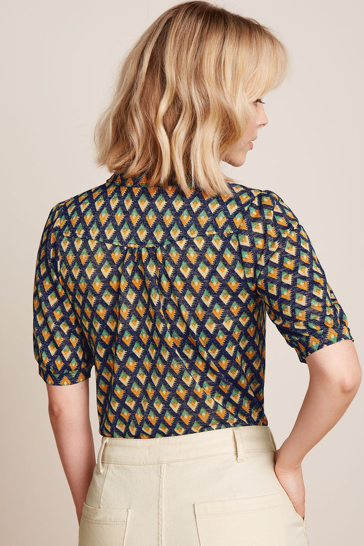 King Louie | Carina Blouse | Pebble