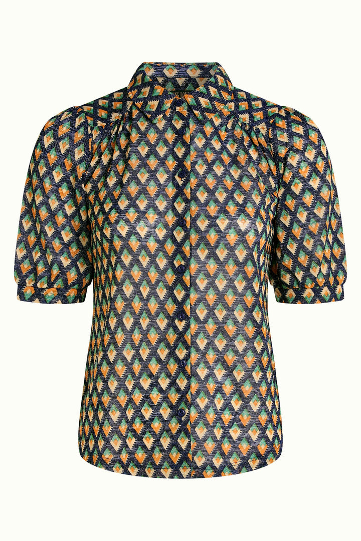 King Louie | Carina Blouse | Pebble