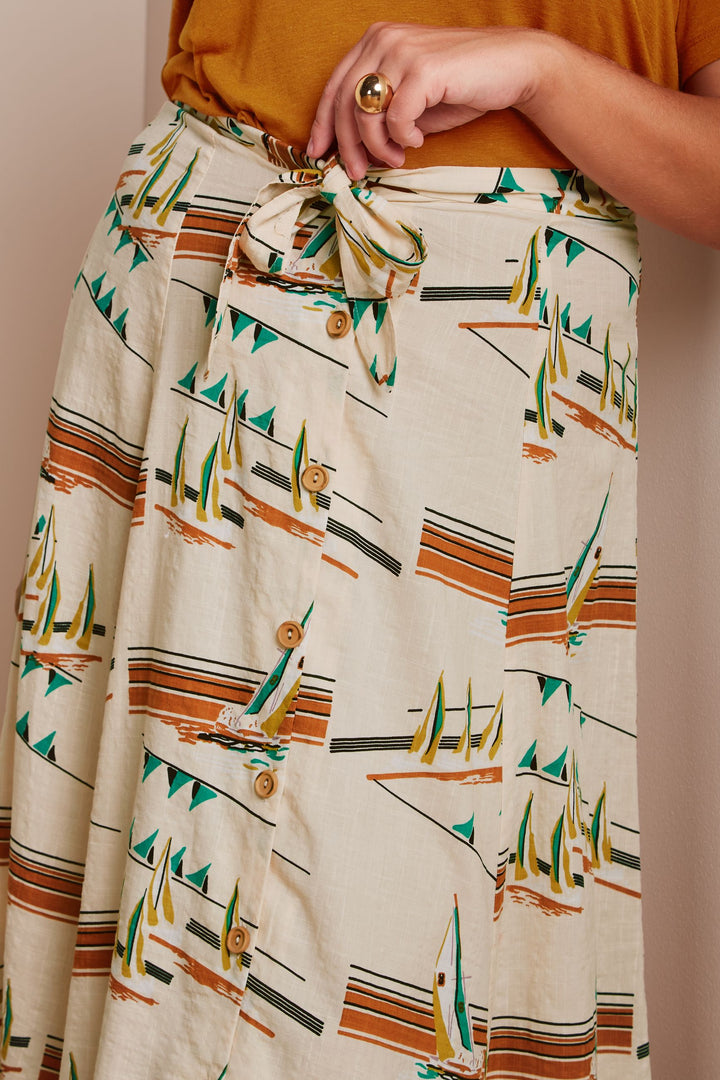 King Louie | Judy Midi Skirt | Antibes