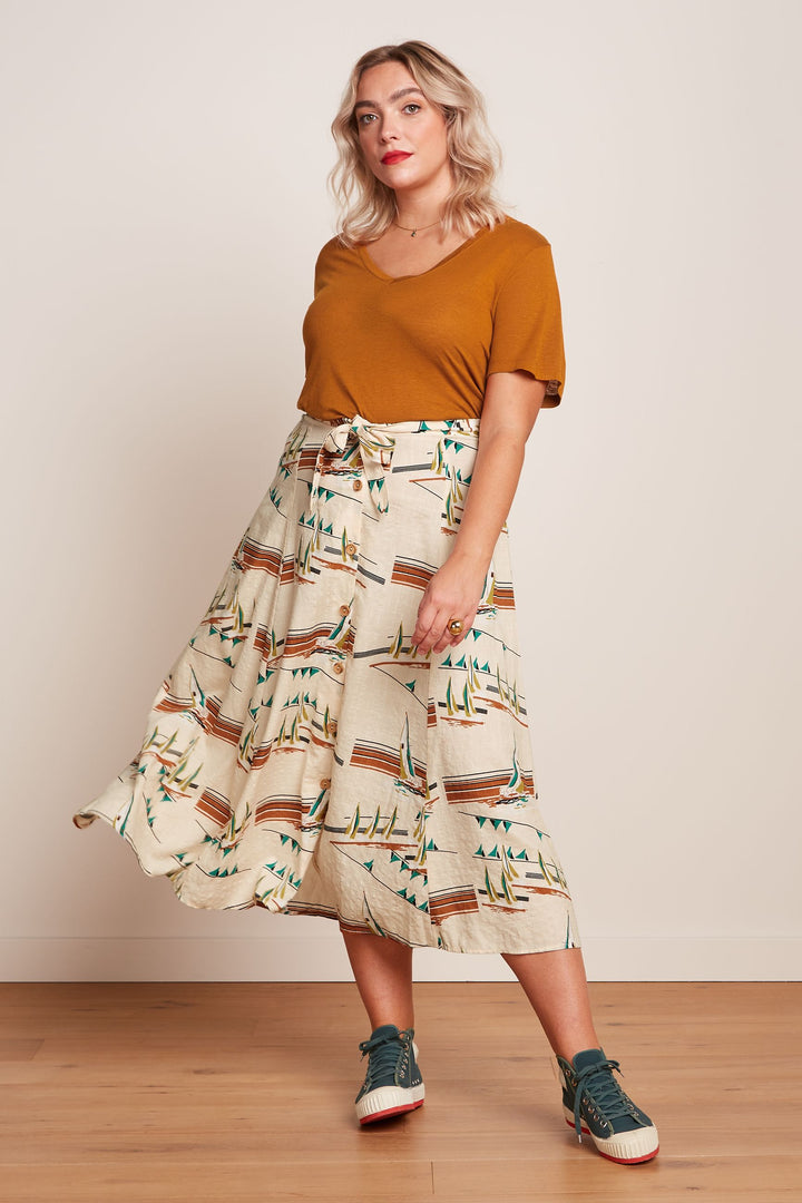 King Louie | Judy Midi Skirt | Antibes