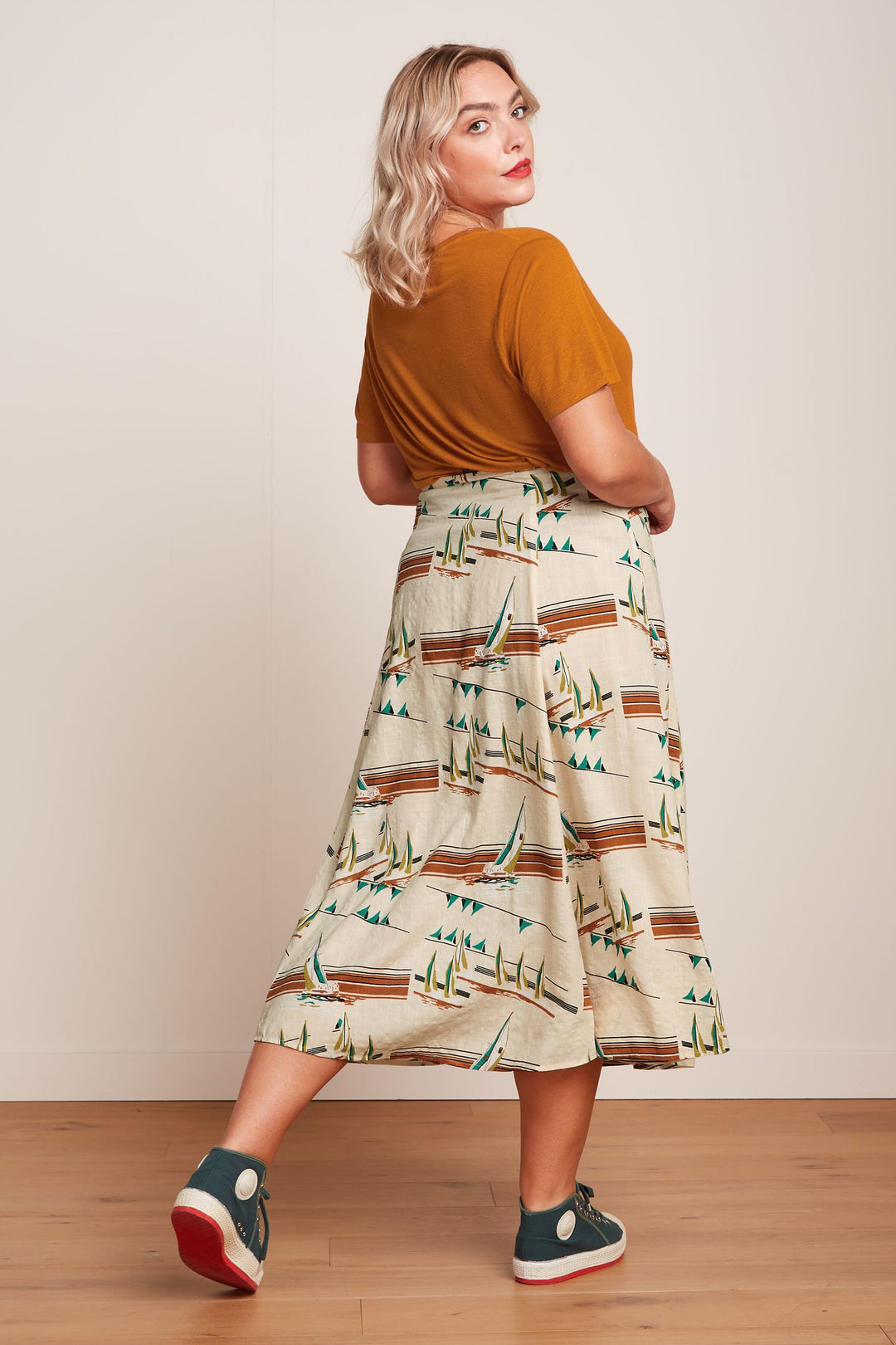 King Louie | Judy Midi Skirt | Antibes