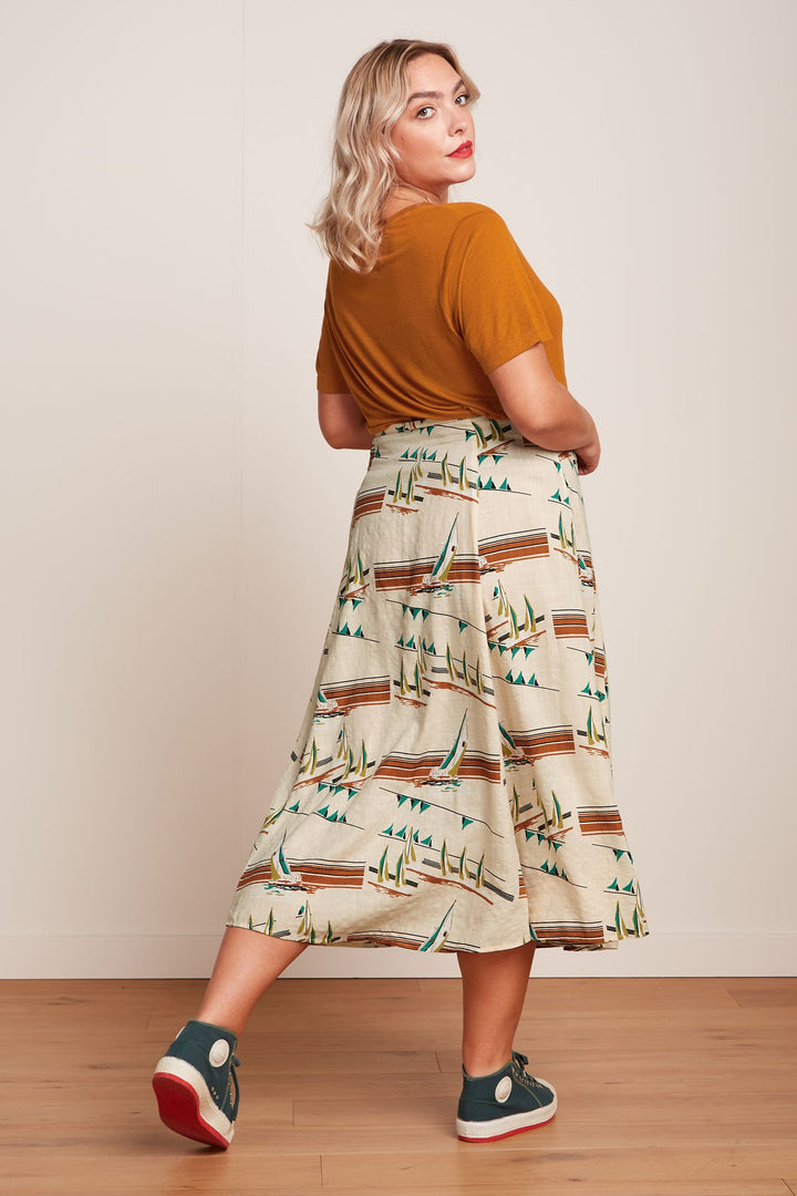 King Louie | Judy Midi Skirt | Antibes