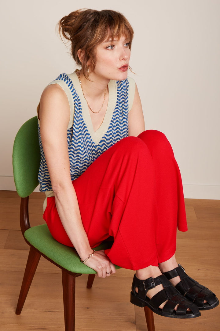 King Louie | Boxy V Top | Tide