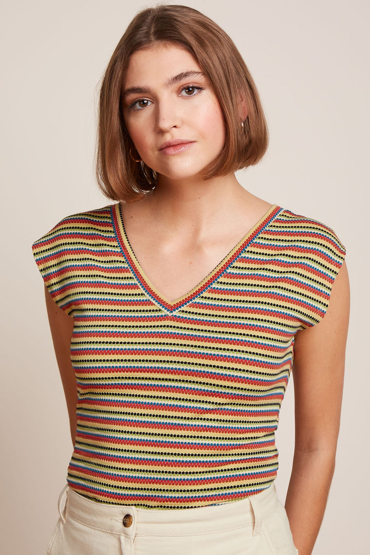 King Louie | Double V Top | Beebop Stripe