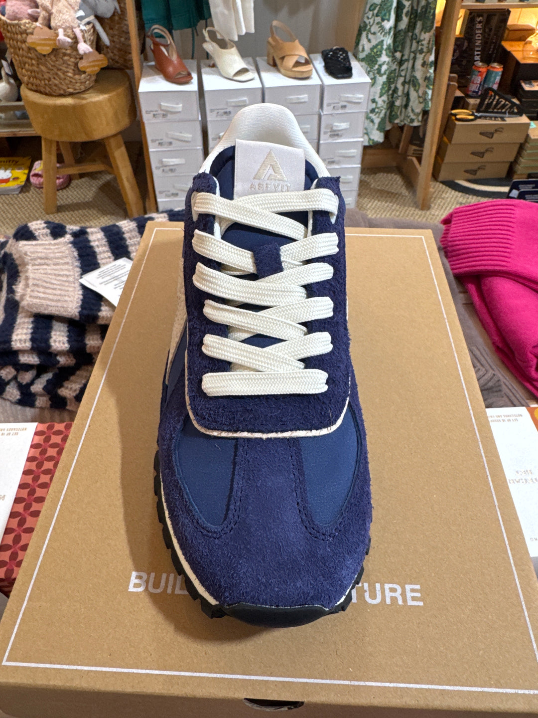 Asfvlt | sneaker - navy/snake/gold