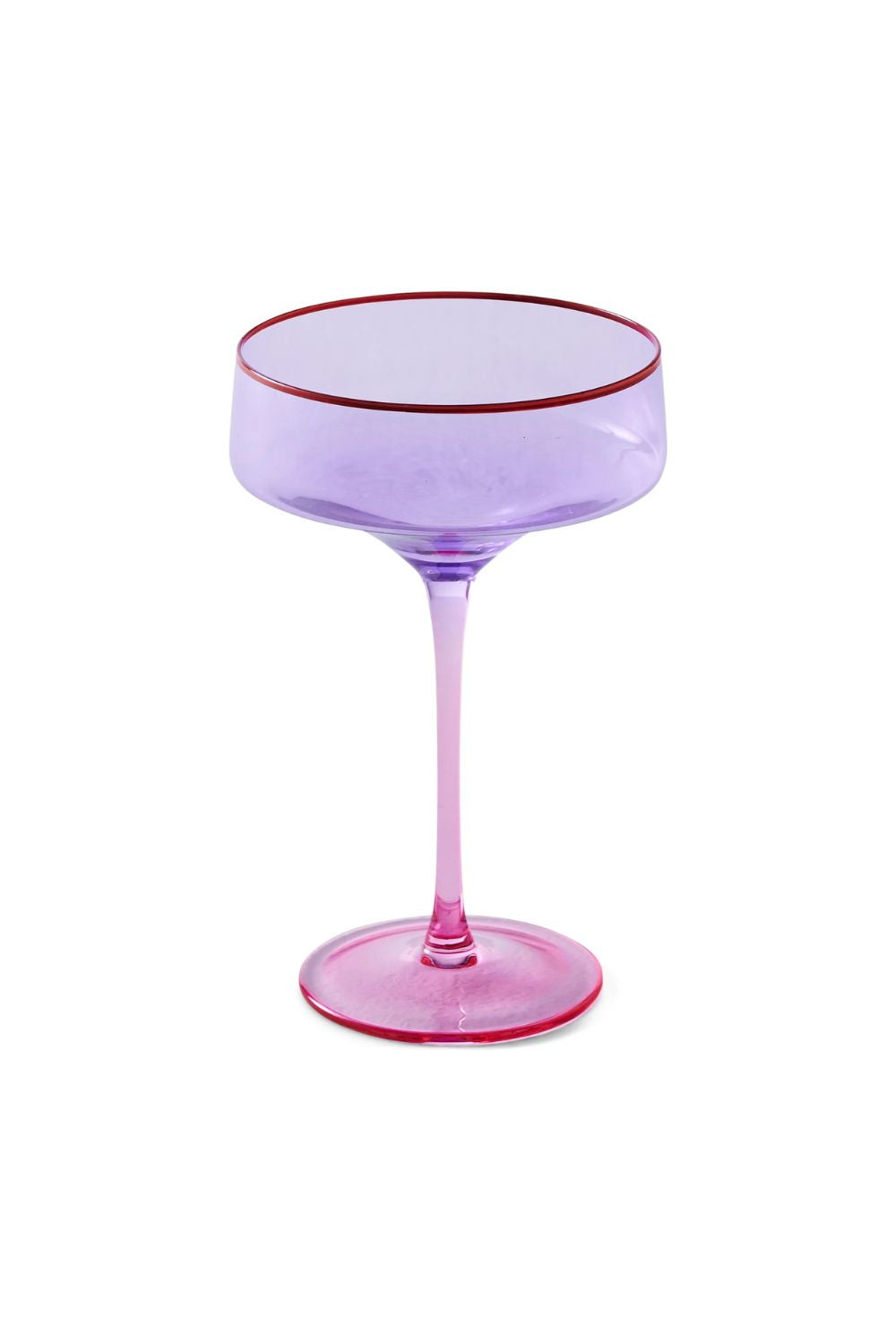 Kip & Co | Lilac Colour Block Margarita Glass 2P Set