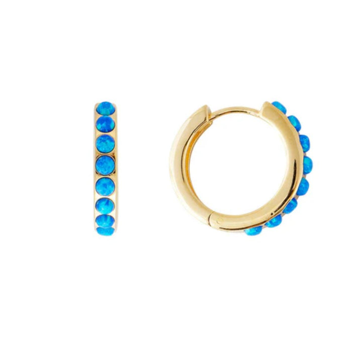 Fairley | Indigo Opal Midi Hoops