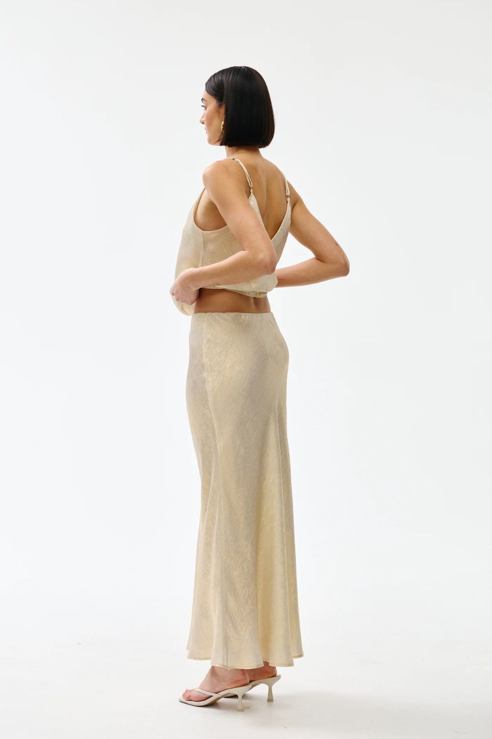 Kinney | Gia Skirt | Gold Lustre