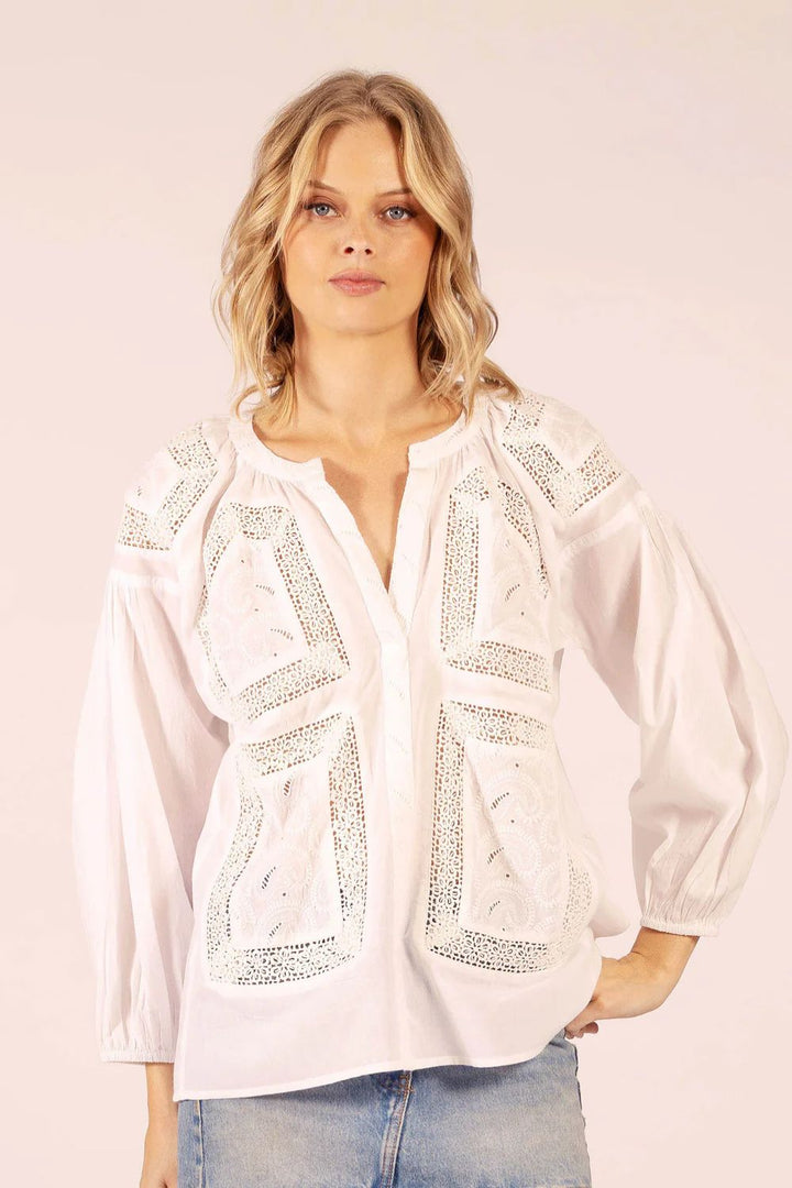 LOLA | Twenty Lace White Insert Shirt | Insert Lace White