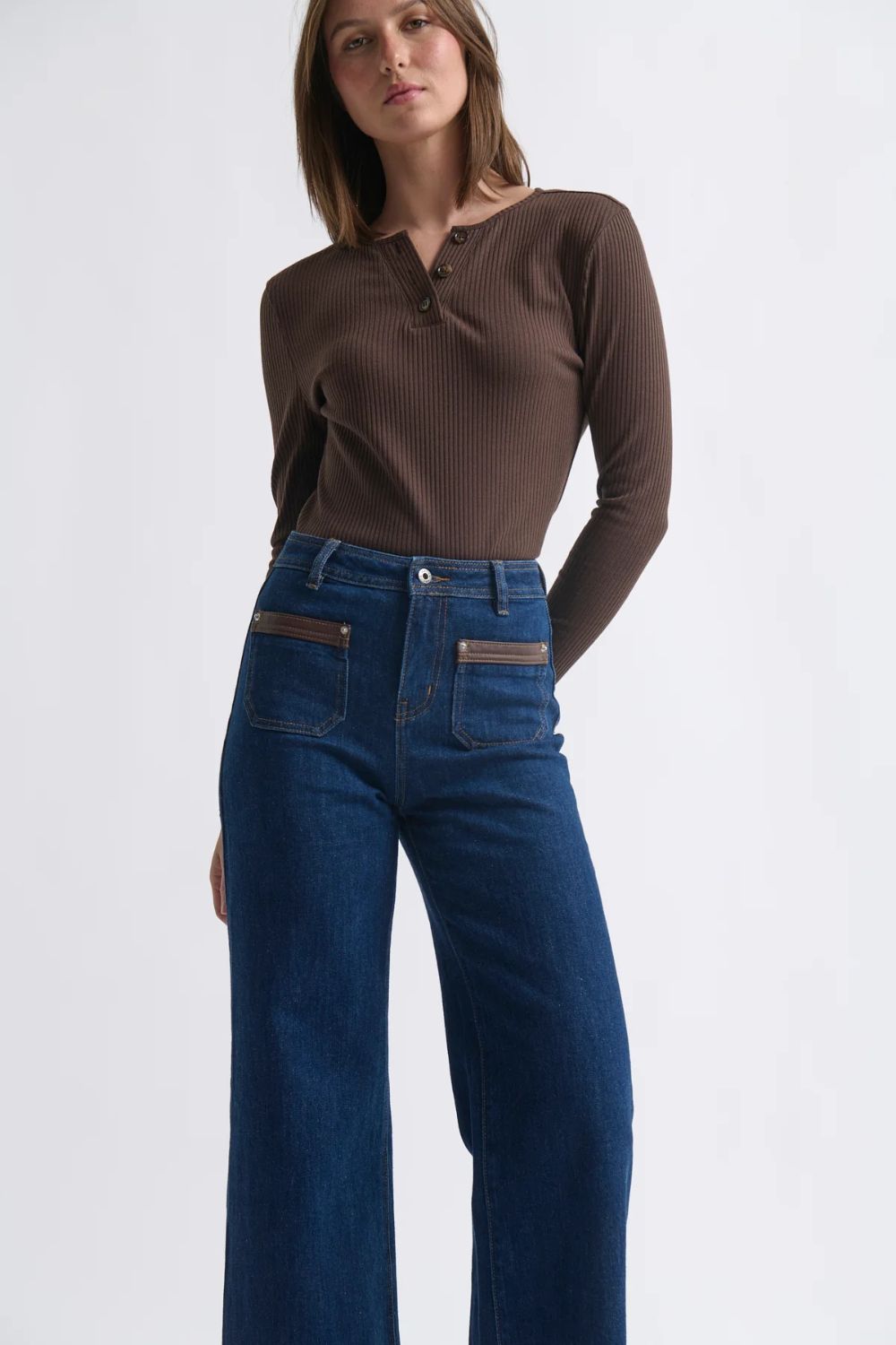 Kireina | Heather Top | Chocolate - Dutch Hideout