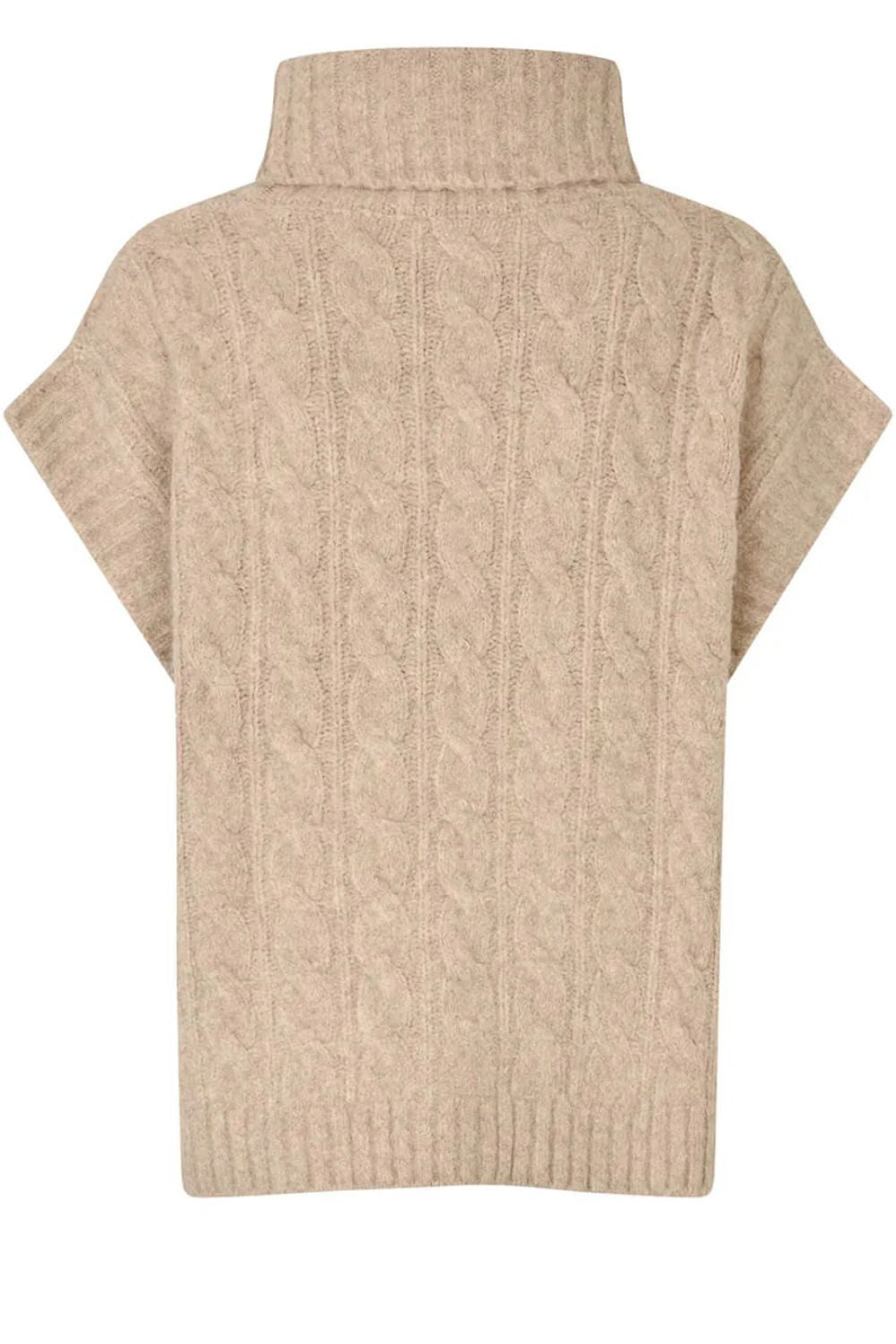 Lollys Laundry | Fresnol Knit Vest SL | Sand