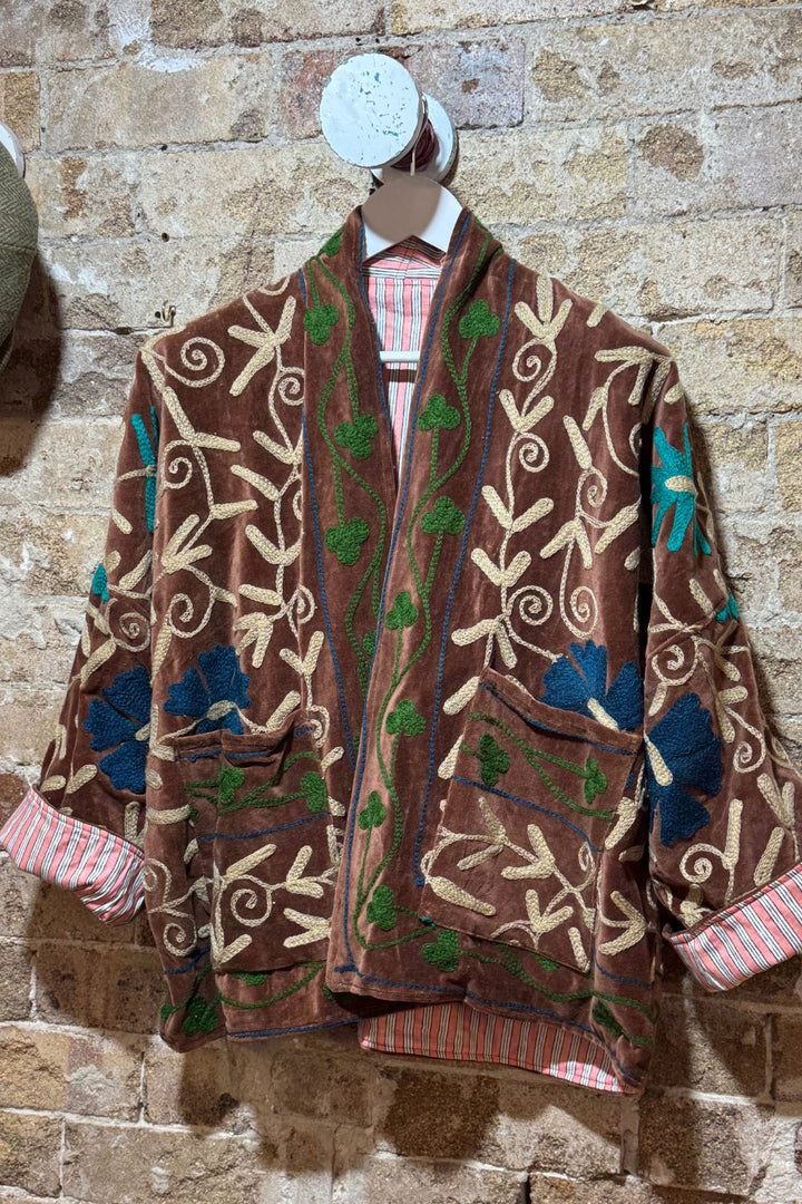 Mon Milou | Embroidered Velvet Jacket | Vera