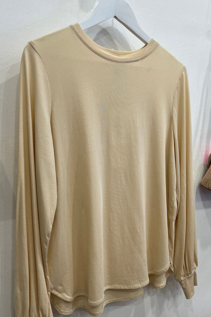 M.A Dainty | Baxter Long Sleeve Top | New Cream