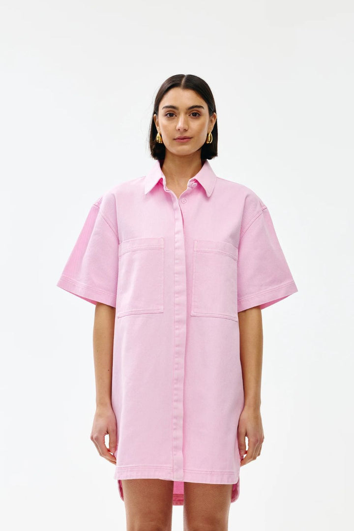 Kinney | Freya Dress | Blush Wash Denim