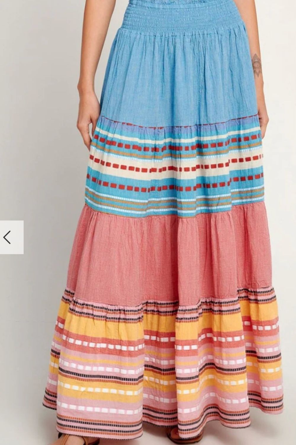 Pearl & Caviar | Zakar Maxi Skirt | Blue