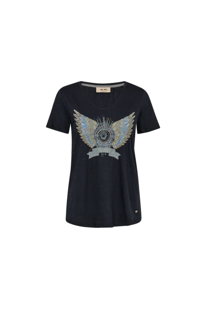 Mos Mosh I Gethi Deco Tee I Salute Navy