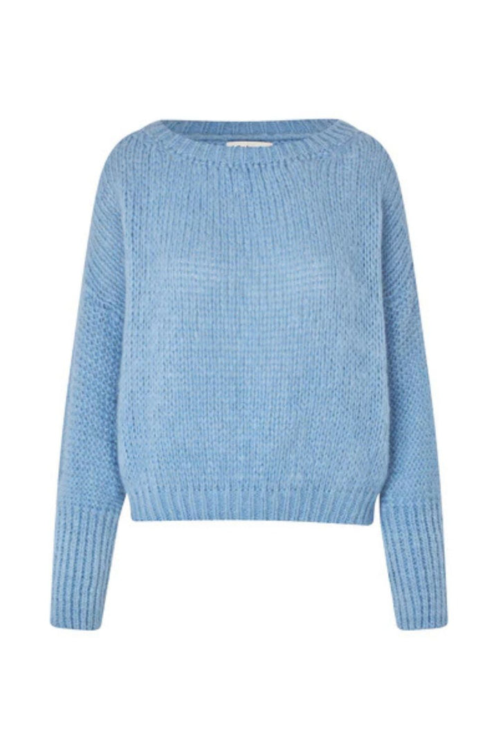 Lollys Laundry | IsoldelLL Knit Jumper LS | Light Blue - Dutch Hideout