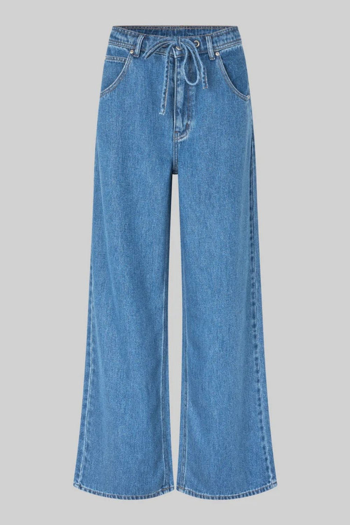 Second Female | Irvine Tie Front Jean | Blue Denim